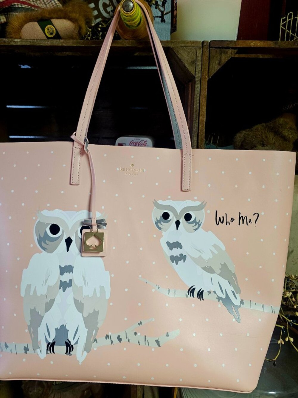 Kate spade owl tote - Picture 2 of 6